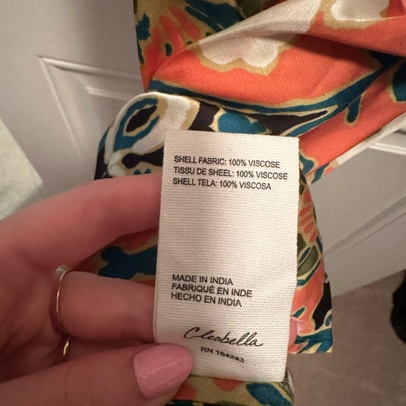 NEW CLEOBELLA cadence printed ankle dress in gypsy bloom L NWT - Picture 5 of 8